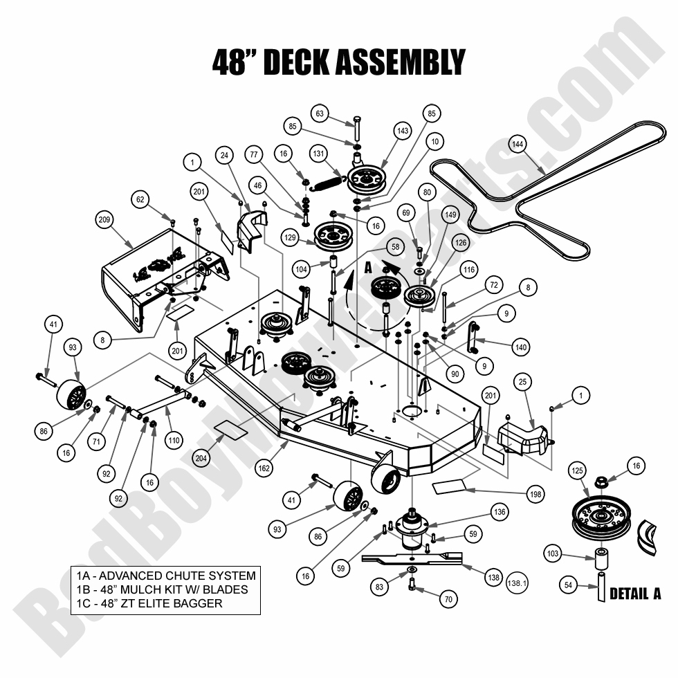 2504 - Bad Boy Mower Parts Lookup > 2021 > ZT Elite > 48\" Deck Assembly